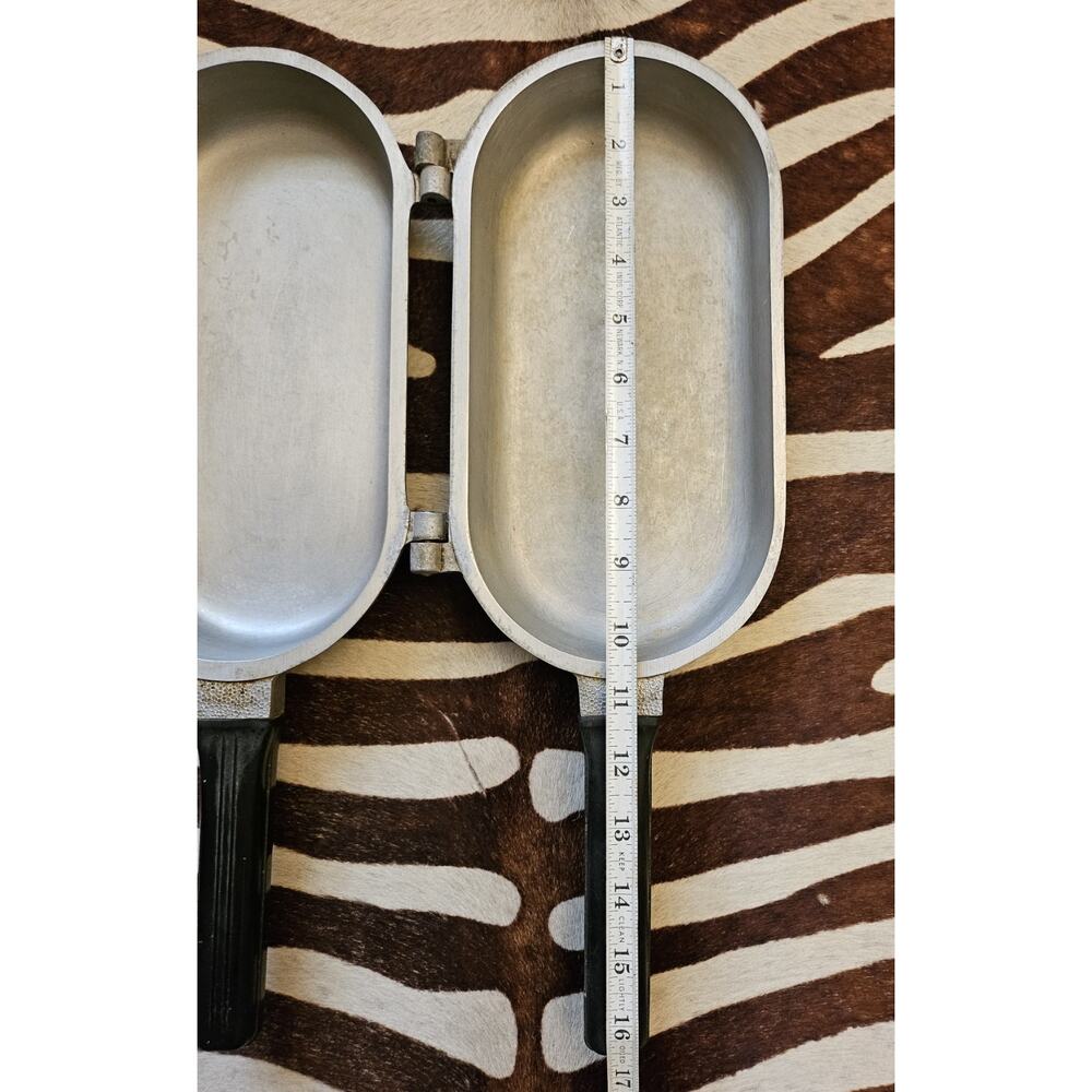 Vintage Guardian Service Ware Double Sided Fish Omelet Fry Flip Pan Skillet USA - Picture 8 of 10